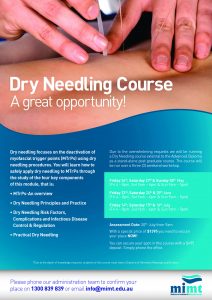 needling dry mimt course melbourne