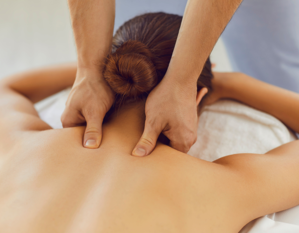 woman getting massage